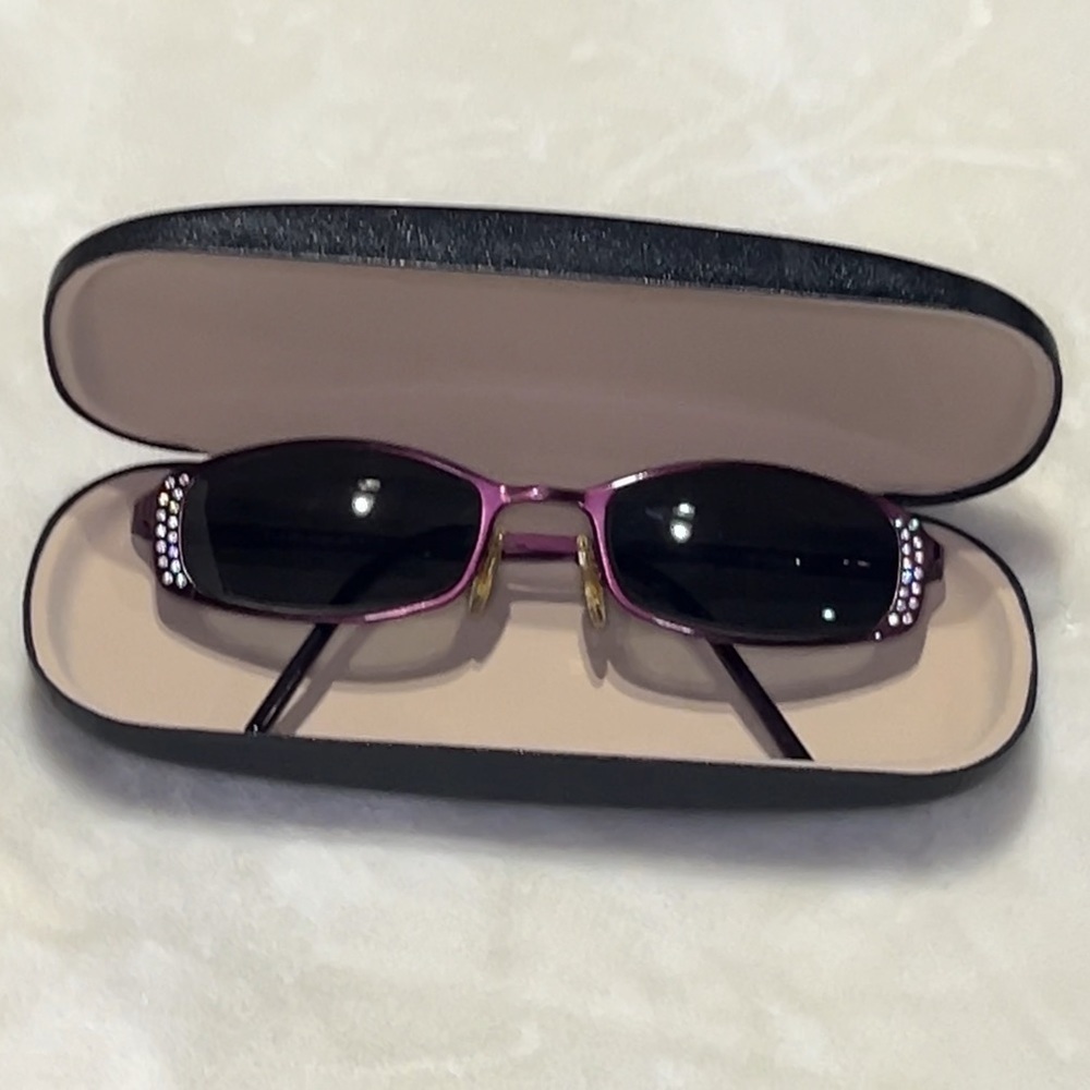 Neostyle City Glasses Frame. Purple With Stone Accents.